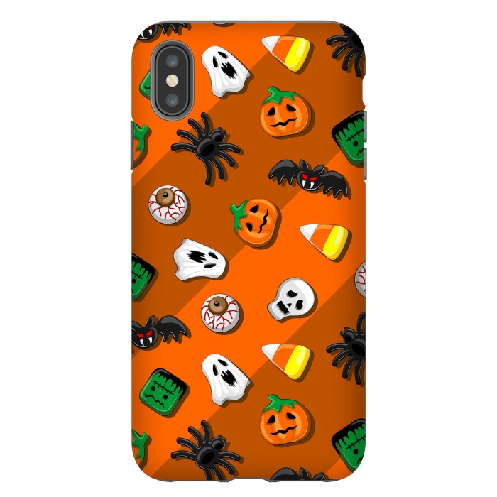 iPhone Xs Max StrongFit Halloween Spooky Candies Party by BluedarkArt