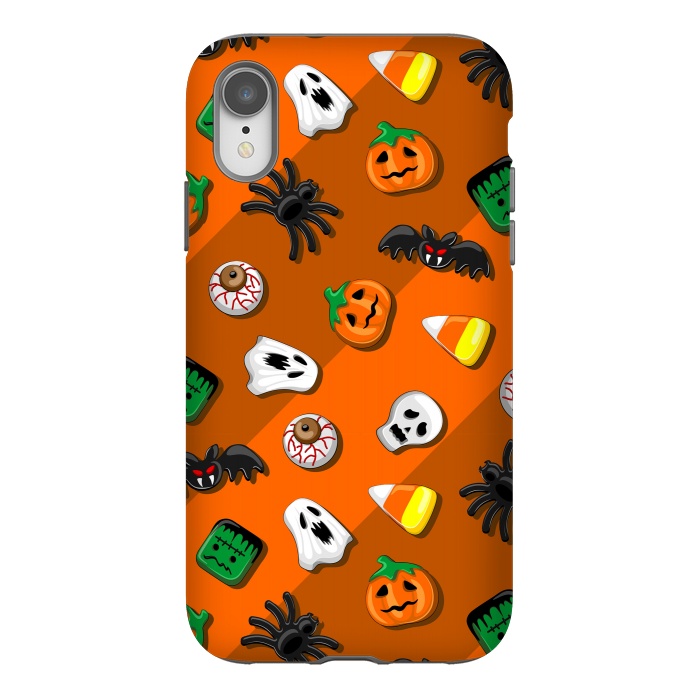 iPhone Xr StrongFit Halloween Spooky Candies Party by BluedarkArt