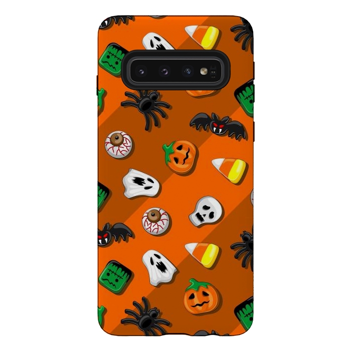 Galaxy S10 StrongFit Halloween Spooky Candies Party by BluedarkArt