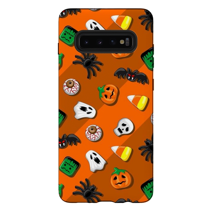 Galaxy S10 plus StrongFit Halloween Spooky Candies Party by BluedarkArt