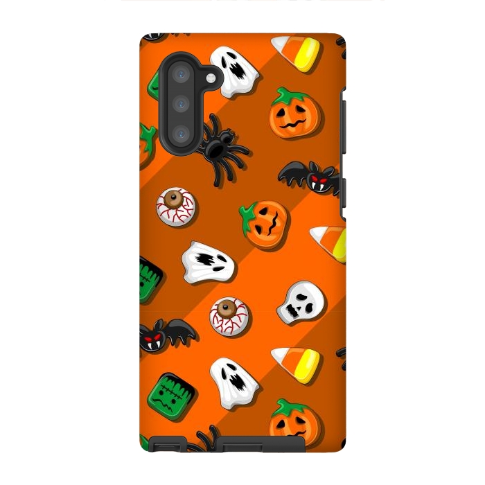 Galaxy Note 10 StrongFit Halloween Spooky Candies Party by BluedarkArt