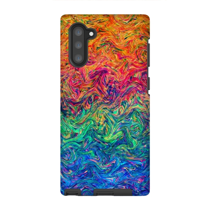 Galaxy Note 10 StrongFit Fluid Colors G249 by Medusa GraphicArt