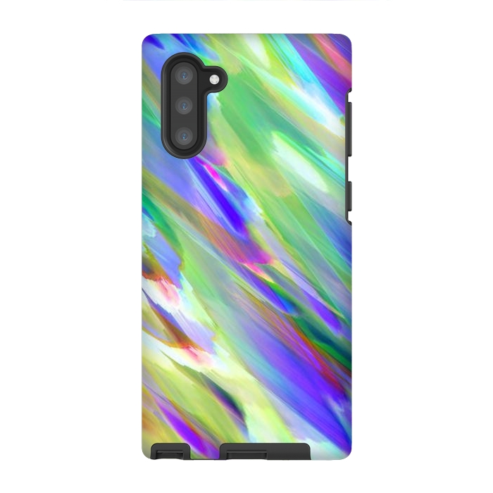 Galaxy Note 10 StrongFit Colorful digital art splashing G401 by Medusa GraphicArt