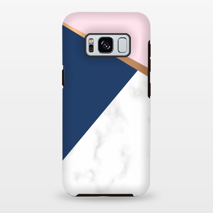 Galaxy S8 plus StrongFit Marble geometric design I by ArtsCase