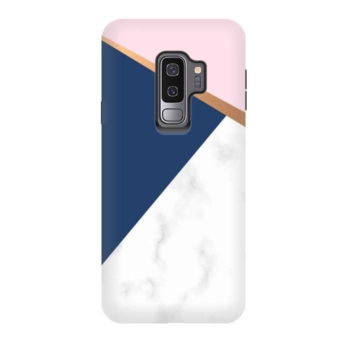 Galaxy S9 plus StrongFit Marble geometric design I by ArtsCase