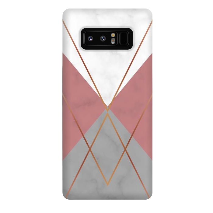 Galaxy Note 8 StrongFit Marble Geometric design II by ArtsCase