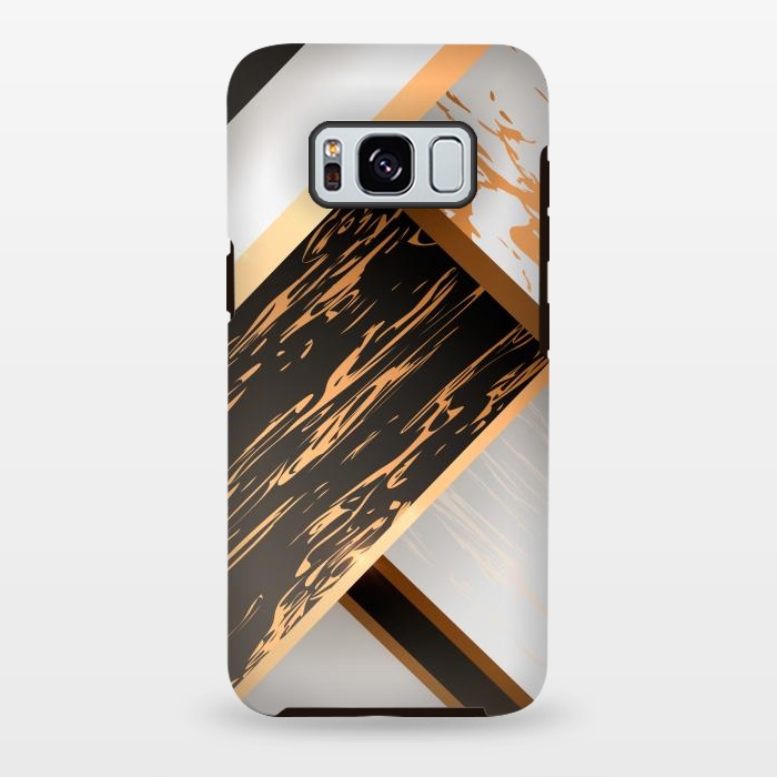 Galaxy S8 plus StrongFit Marble Geometric Design IV by ArtsCase