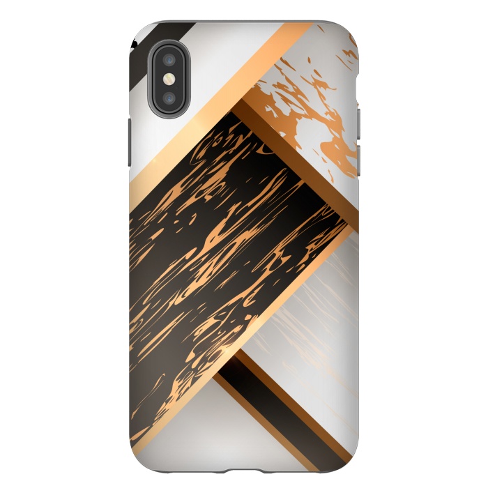 iPhone Xs Max StrongFit Marble Geometric Design IV by ArtsCase