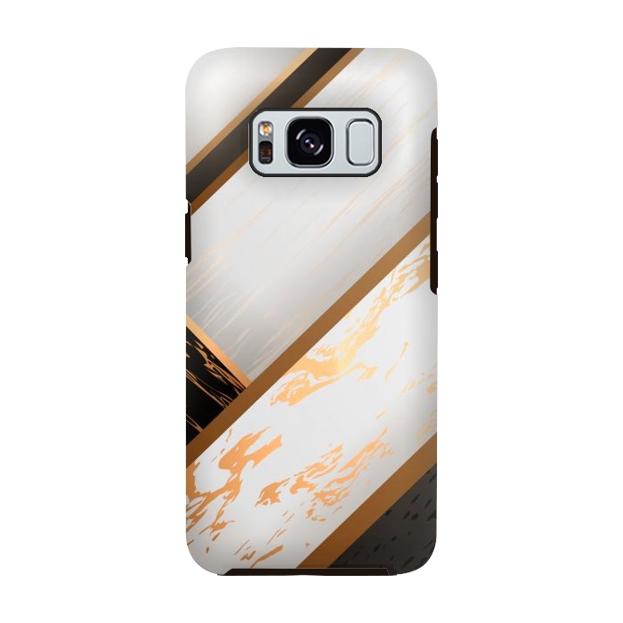 Galaxy S8 StrongFit Marble Geometric Design VII by ArtsCase