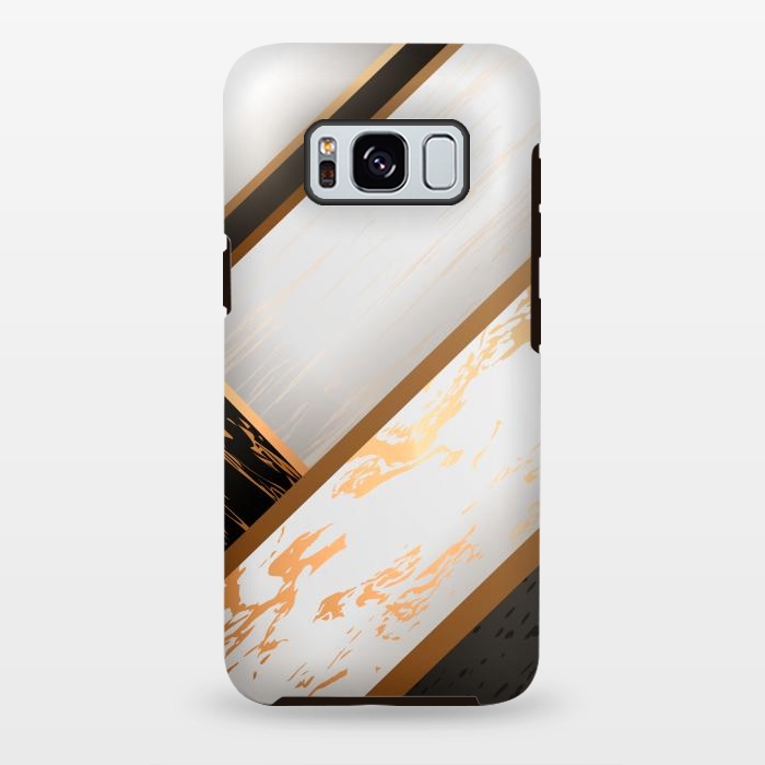 Galaxy S8 plus StrongFit Marble Geometric Design VII by ArtsCase