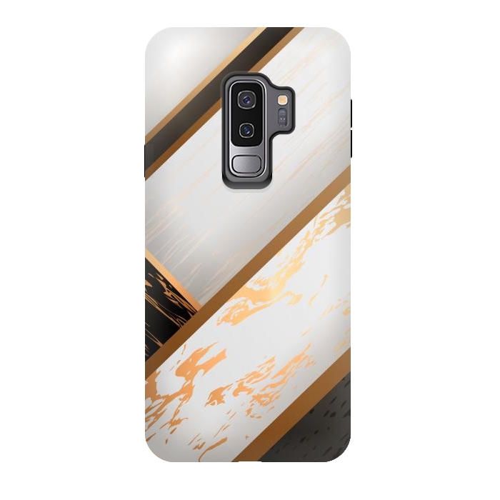 Galaxy S9 plus StrongFit Marble Geometric Design VII by ArtsCase
