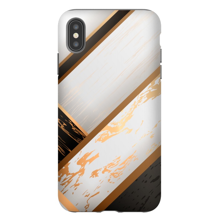 iPhone Xs Max StrongFit Marble Geometric Design VII by ArtsCase