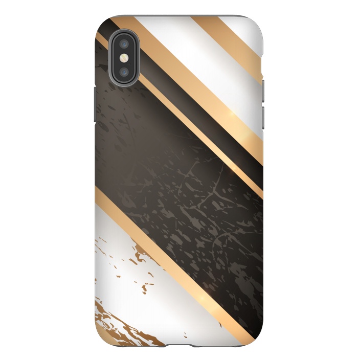 iPhone Xs Max StrongFit Marble Geometric Design VIII by ArtsCase
