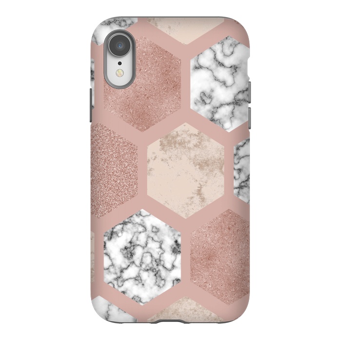 iPhone Xr StrongFit Marble Geometrical abstract design by ArtsCase