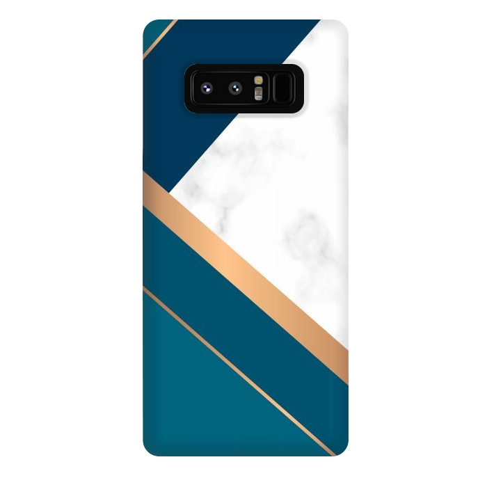 Galaxy Note 8 StrongFit Marble gold triangles on the marble design by ArtsCase