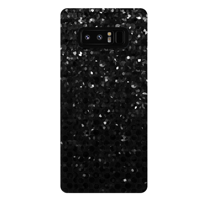Galaxy Note 8 StrongFit Black Crystal Bling Strass G283 by Medusa GraphicArt