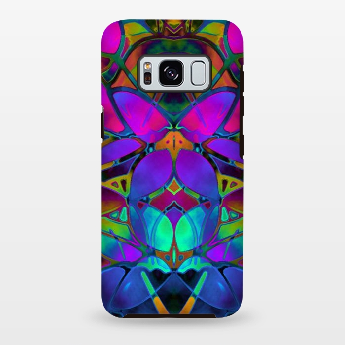 Galaxy S8 plus StrongFit Floral Fractal Art G308 by Medusa GraphicArt