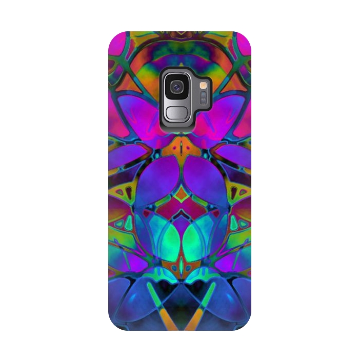 Galaxy S9 StrongFit Floral Fractal Art G308 by Medusa GraphicArt