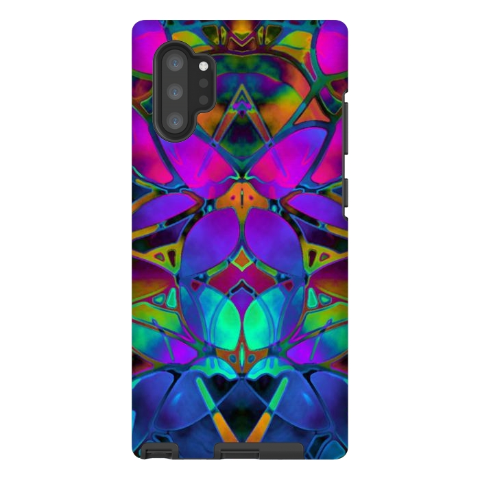 Galaxy Note 10 plus StrongFit Floral Fractal Art G308 by Medusa GraphicArt