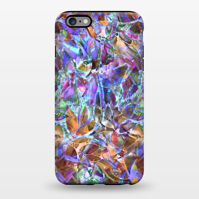 iPhone 6/6s plus StrongFit Floral Abstract Stained Glass G268 by Medusa GraphicArt