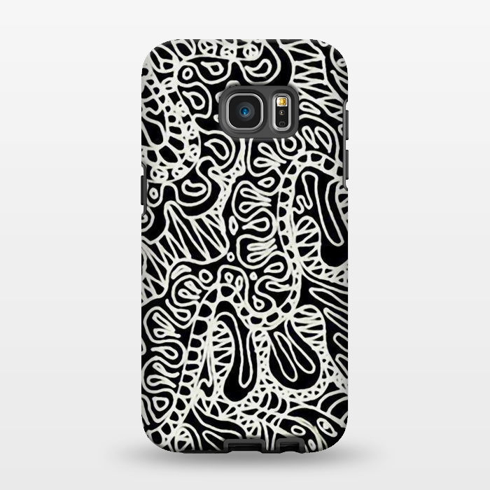 Galaxy S7 EDGE StrongFit Doodle Ethnic Style G361 by Medusa GraphicArt