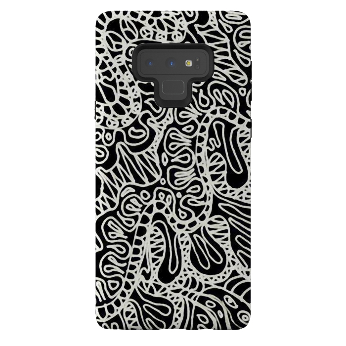 Galaxy Note 9 StrongFit Doodle Ethnic Style G361 by Medusa GraphicArt