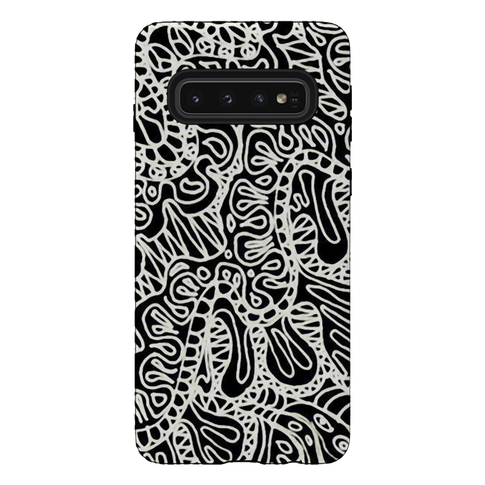 Galaxy S10 StrongFit Doodle Ethnic Style G361 by Medusa GraphicArt