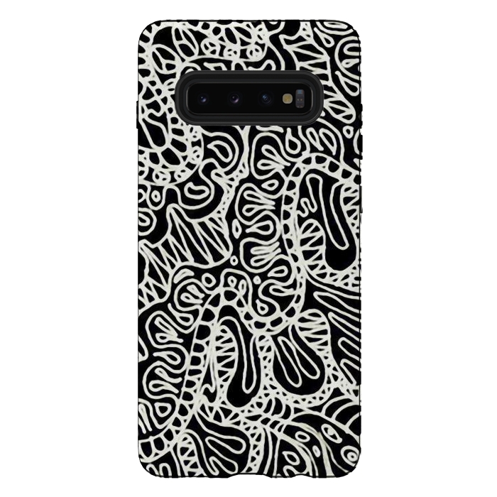 Galaxy S10 plus StrongFit Doodle Ethnic Style G361 by Medusa GraphicArt