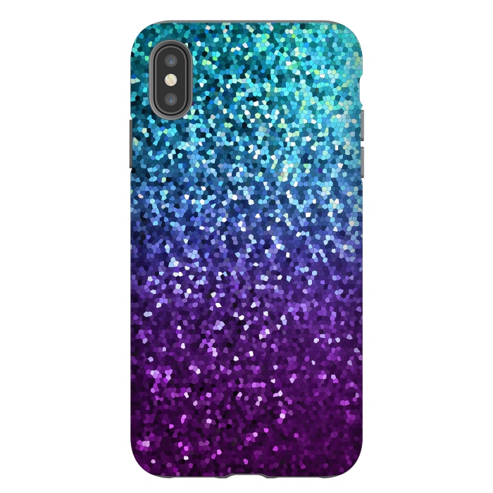 iPhone Xs Max StrongFit Mosaic Sparkley Texture G198 by Medusa GraphicArt