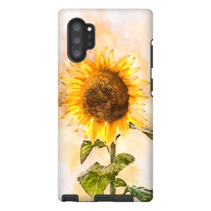 Galaxy Note 10 plus StrongFit Summer Sunflower by Creativeaxle