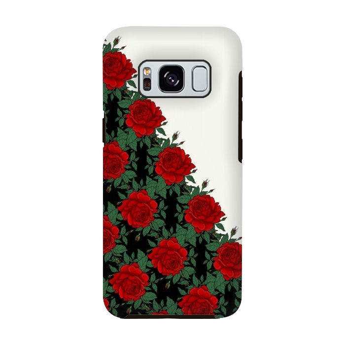 Galaxy S8 StrongFit Red roses pattern by Jms