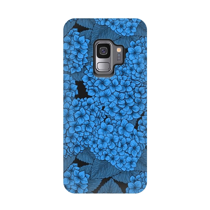 Galaxy S9 StrongFit Blue hydrangea by Katerina Kirilova