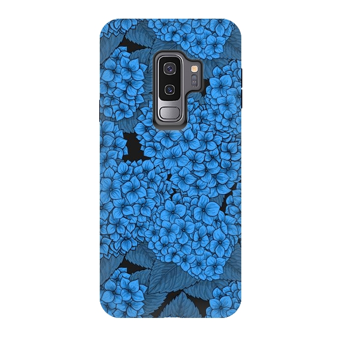 Galaxy S9 plus StrongFit Blue hydrangea by Katerina Kirilova