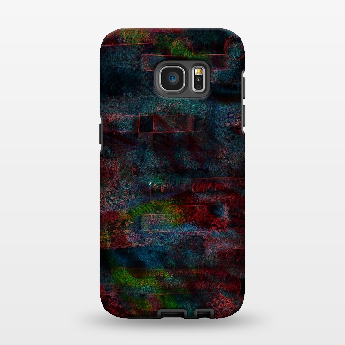 Galaxy S7 EDGE StrongFit Moody dark abstract art digital painting by Josie