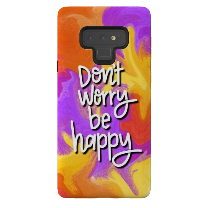 Galaxy Note 9 StrongFit Don´t worry be happy by Silvia Mejia