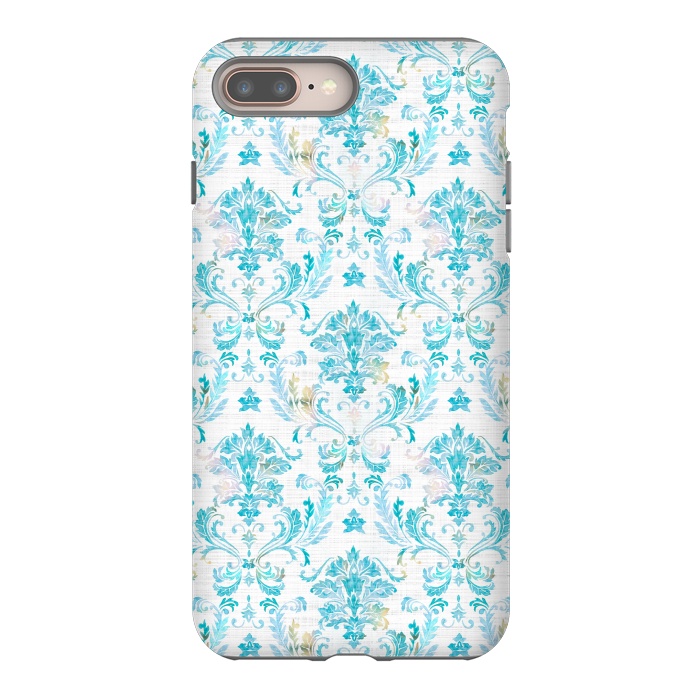 iPhone 7 plus StrongFit Demure Damask by gingerlique