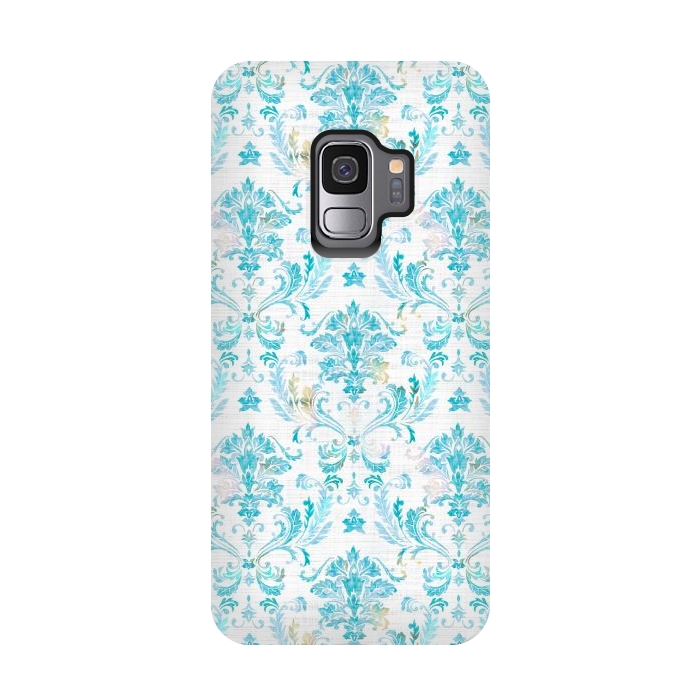 Galaxy S9 StrongFit Demure Damask by gingerlique