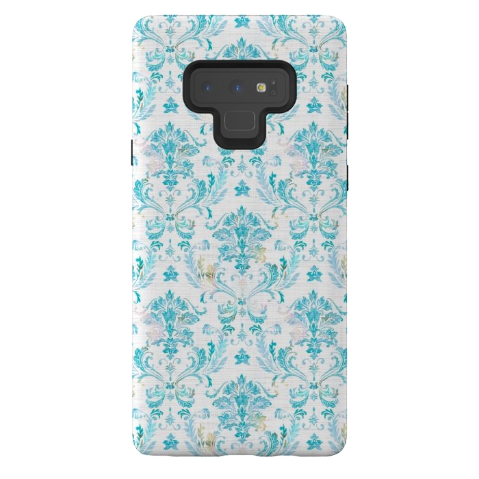 Galaxy Note 9 StrongFit Demure Damask by gingerlique