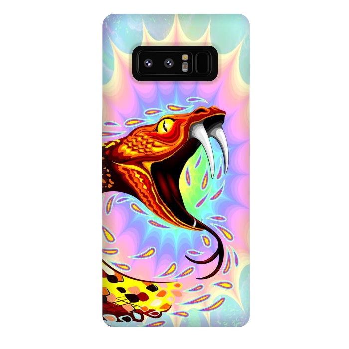 Galaxy Note 8 StrongFit Snake Attack Psychedelic Art by BluedarkArt