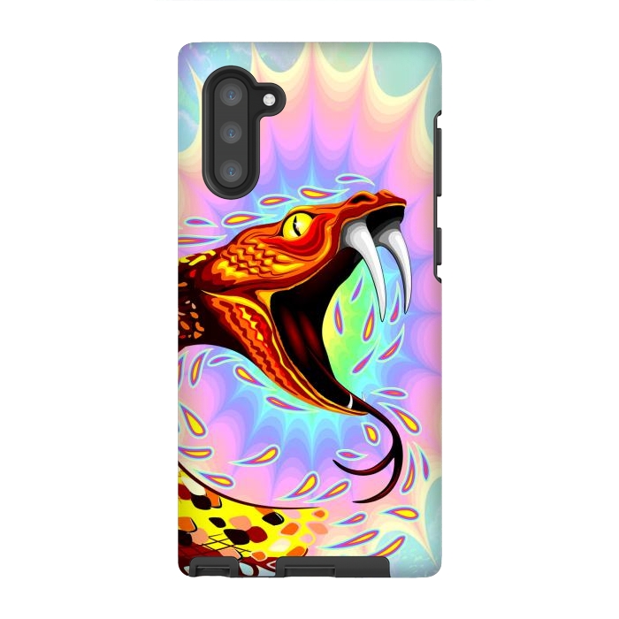Galaxy Note 10 StrongFit Snake Attack Psychedelic Art by BluedarkArt