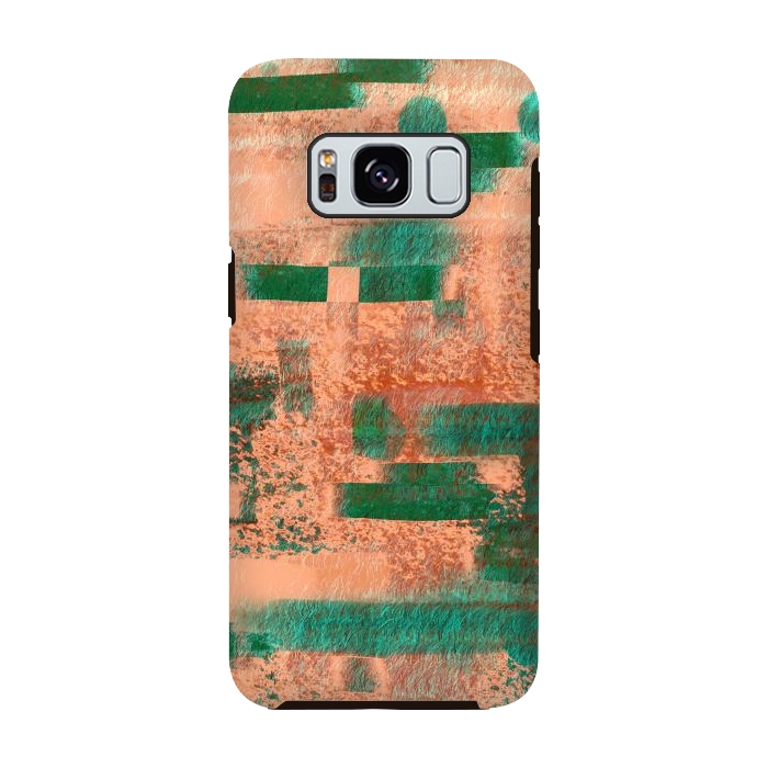 Galaxy S8 StrongFit Abstract Peach pattern designer by Josie