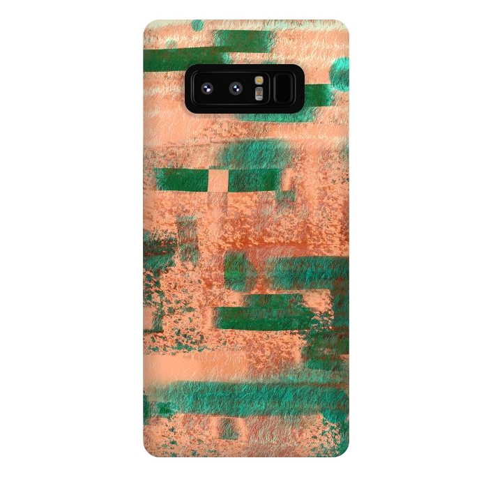 Galaxy Note 8 StrongFit Abstract Peach pattern designer by Josie