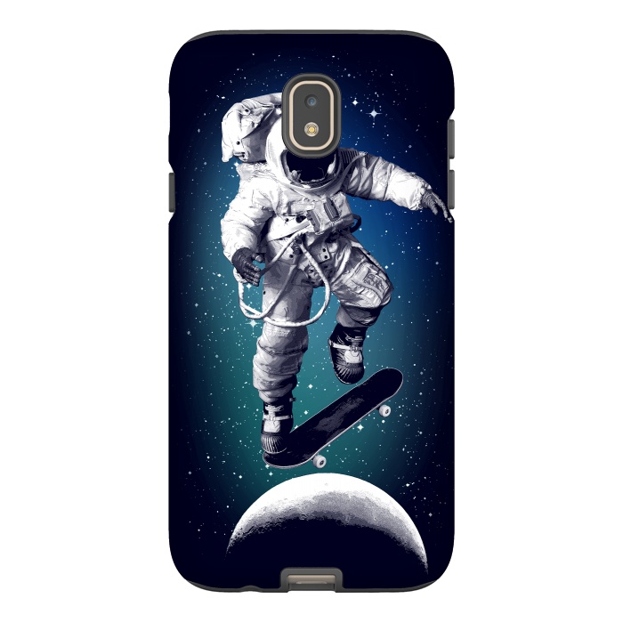 Galaxy J7 StrongFit Skateboarding astronaut by Mitxel Gonzalez