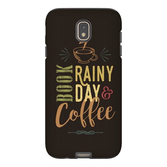 Galaxy J7 StrongFit Book, Rainy Day & Coffee (a master blend) by Dellán