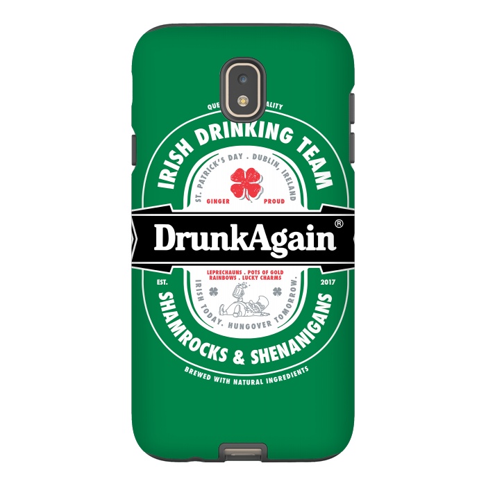 Galaxy J7 StrongFit DrunkAgain Beer Label by Vó Maria