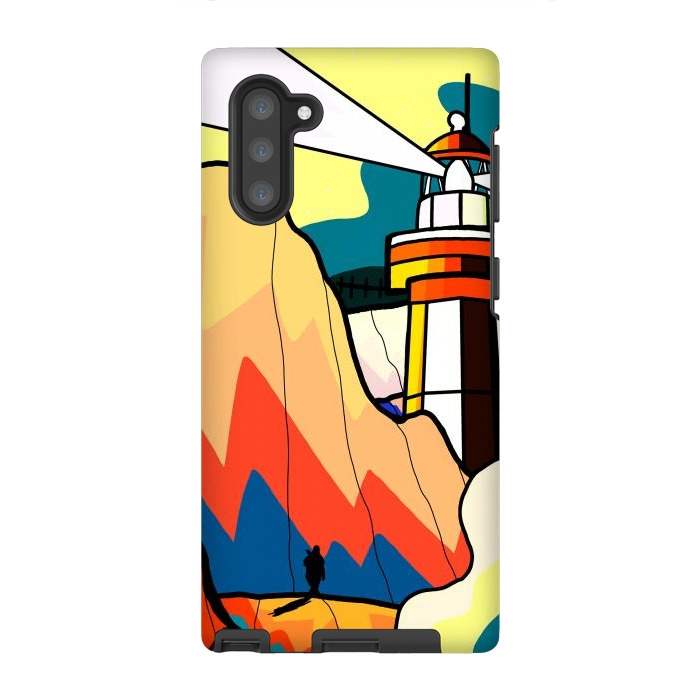 Galaxy Note 10 StrongFit The lost lighthouse by Steve Wade (Swade)