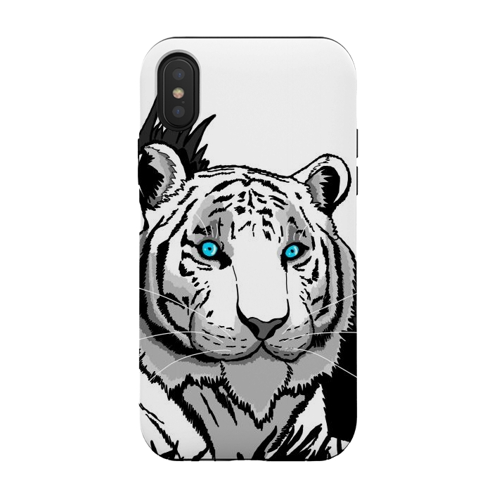 iPhone Xs / X StrongFit The white tiger by Steve Wade (Swade)