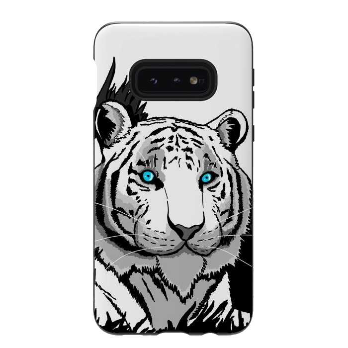 Galaxy S10e StrongFit The white tiger by Steve Wade (Swade)