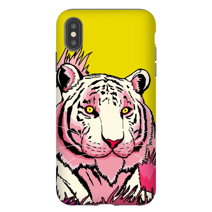 iPhone Xs Max StrongFit The pink tone tiger by Steve Wade (Swade)