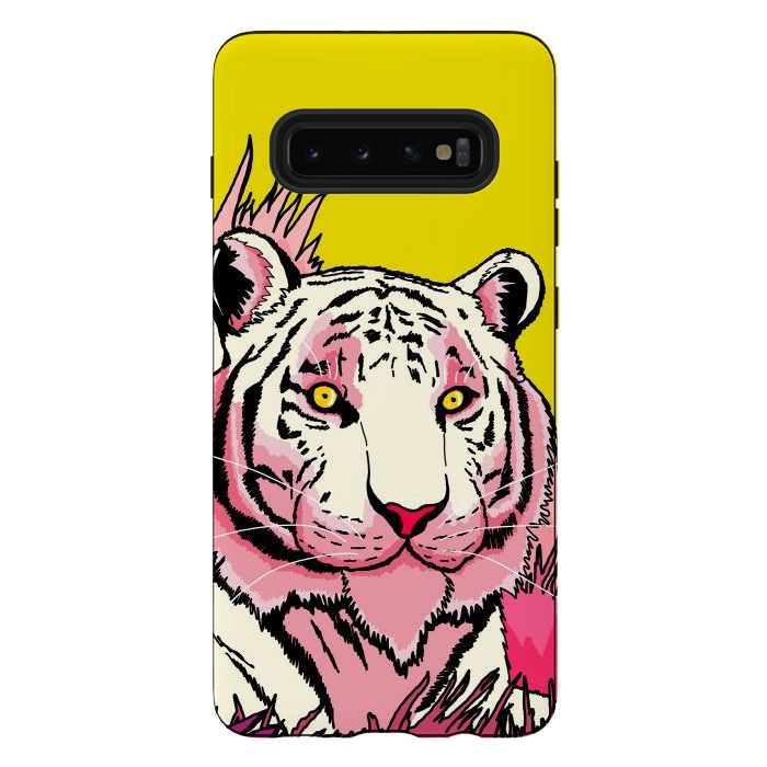 Galaxy S10 plus StrongFit The pink tone tiger by Steve Wade (Swade)